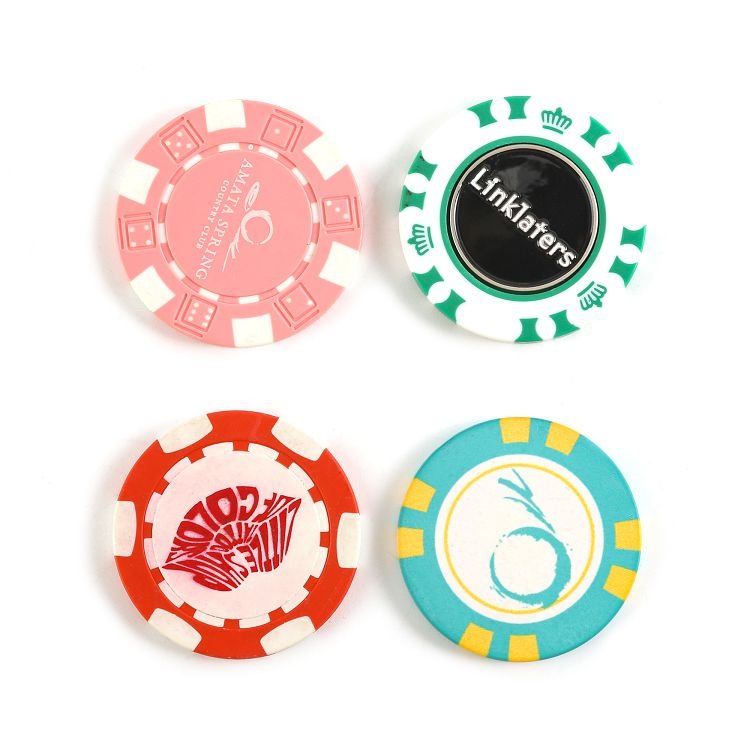 high quality custom ABS magnets cheap golf ball marker poker chip golf ball marker