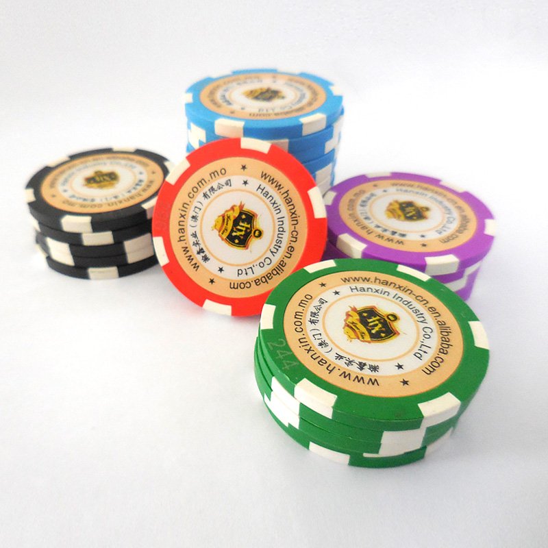 Durable 500pcs Set Poker Chips 14g Clay Texas Hold'em Style Poker chip