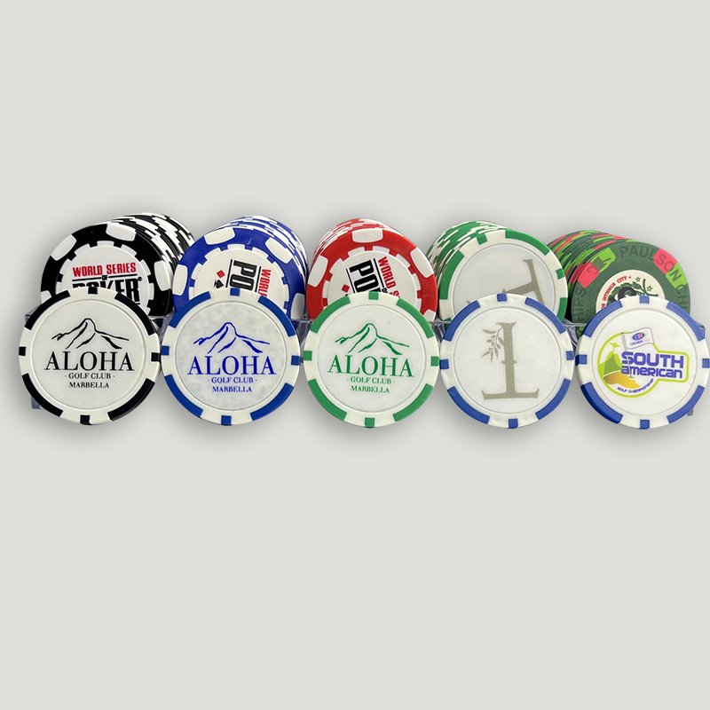 Hot Sale European Custom Colorful Plastic Poker Chips Golf Ball Marker