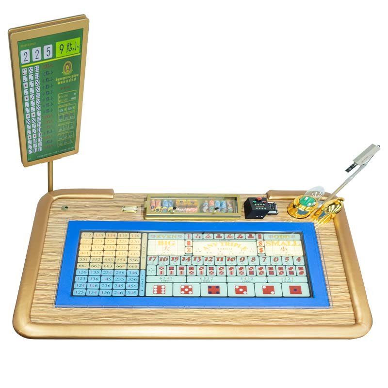 Luxury Sic Bo Table SUIT with Shaker Camera Light box Display use for casino