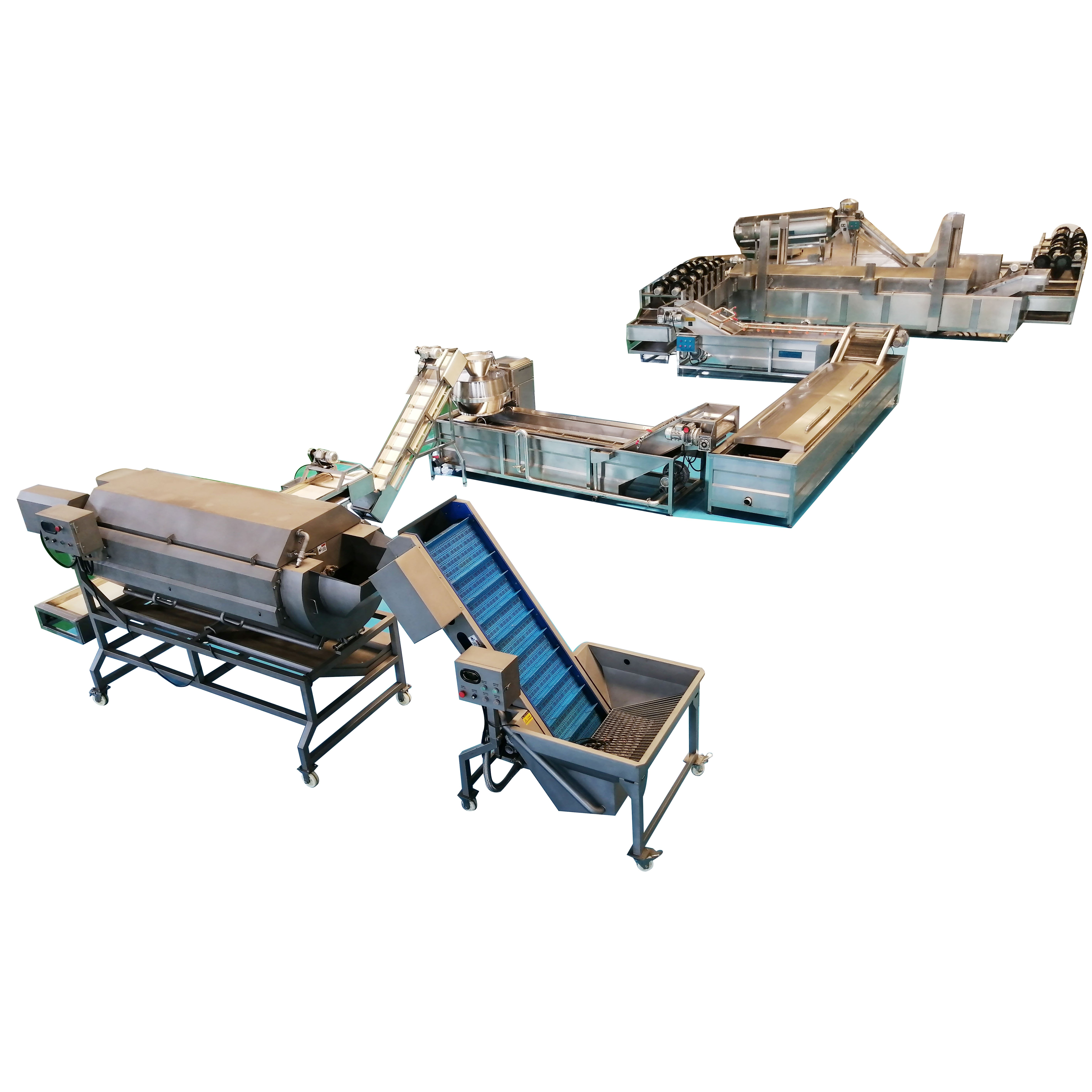 KLS Fully Automatic Potato chips Production Line French Fries Machine chips Potato Making Machine