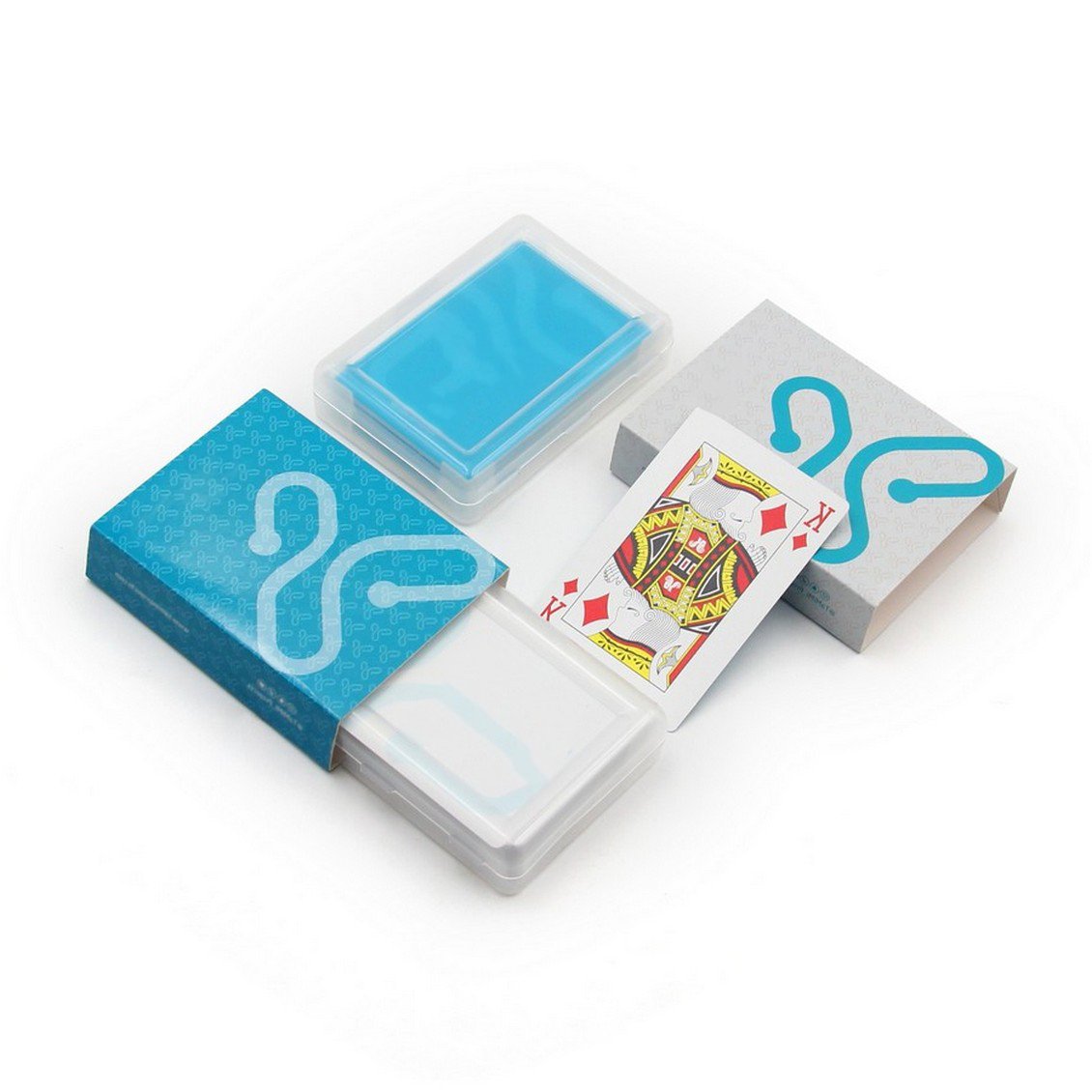 Professional factory custom logo design plastic playing cards with chip