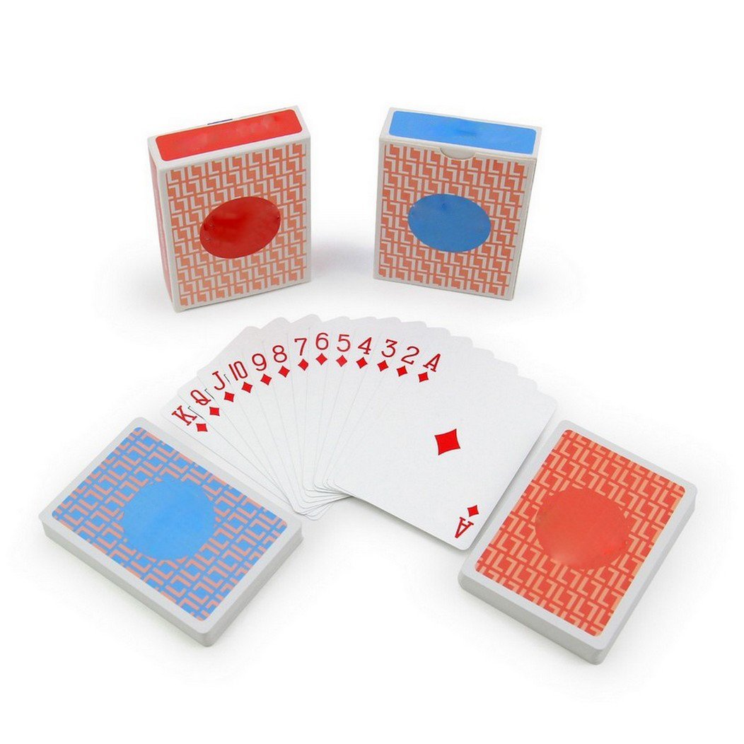 Professional factory custom logo design plastic playing cards with chip