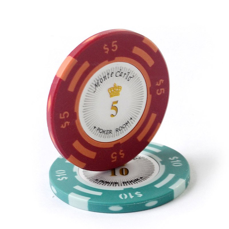 New arrival sticker design 14G menta carlo clay poker chips wholesale