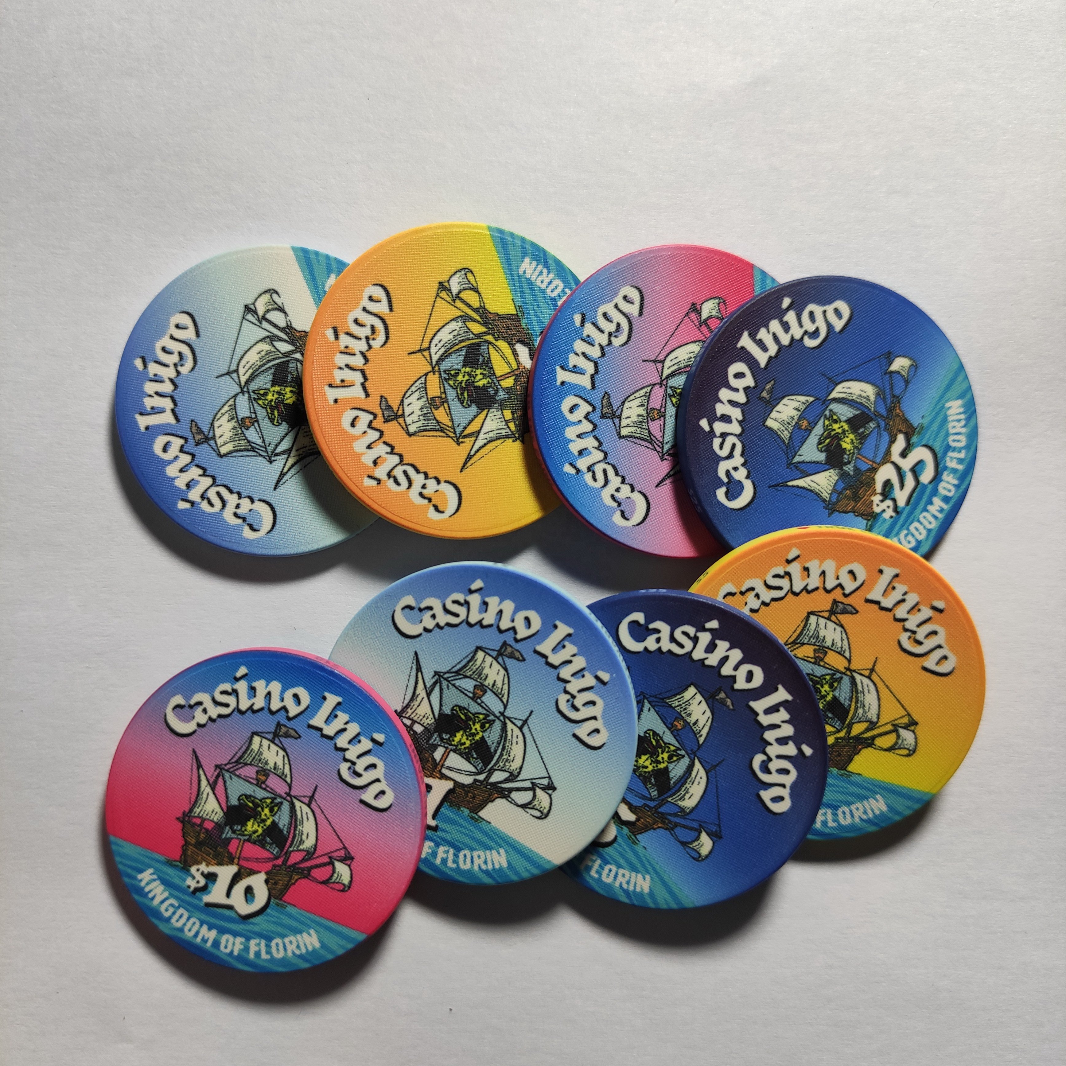 New arrival 10G ceramic poker chips custom made your design