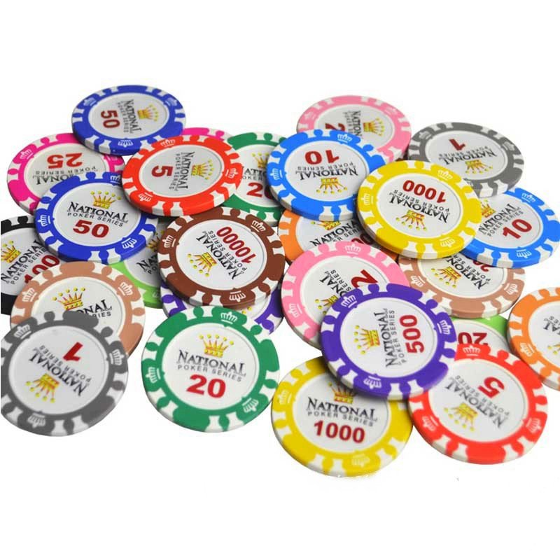 10g 11.5g 14g Cheap Price Custom Number Coin Poker Chips Western Time Card Pcs Crown Clay Ceramic Poker Chip