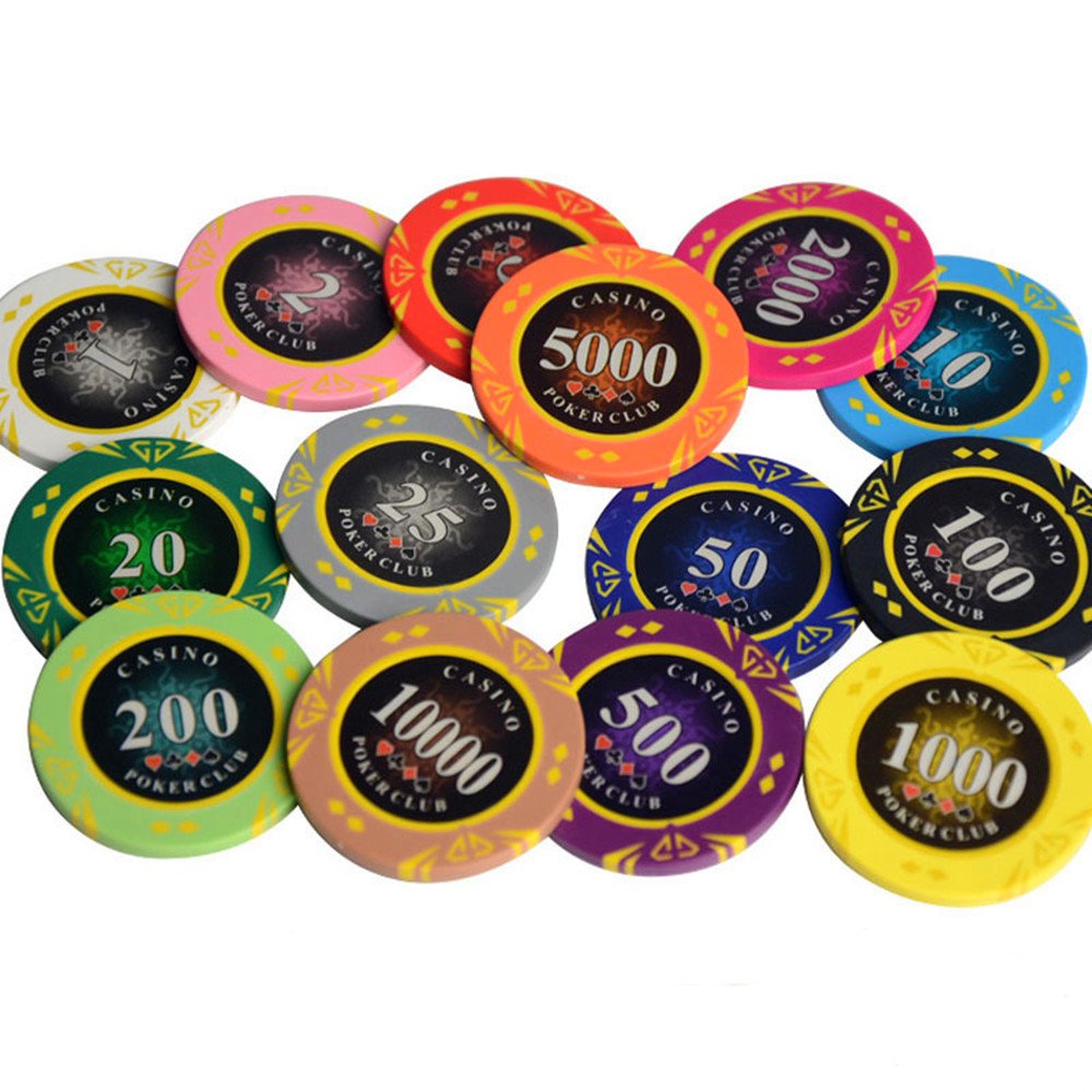 10g 11.5g 14g Cheap Price Custom Number Coin Poker Chips Western Time Card Pcs Crown Clay Ceramic Poker Chip