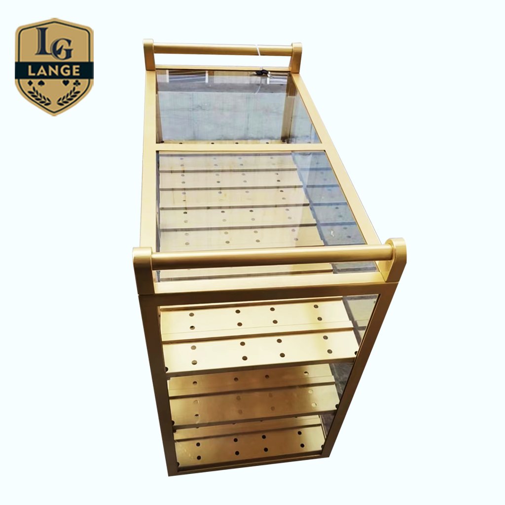 Casino Poker Chip Carrier Customized 8 Deck Canister Pit Stand Gambling Trolley