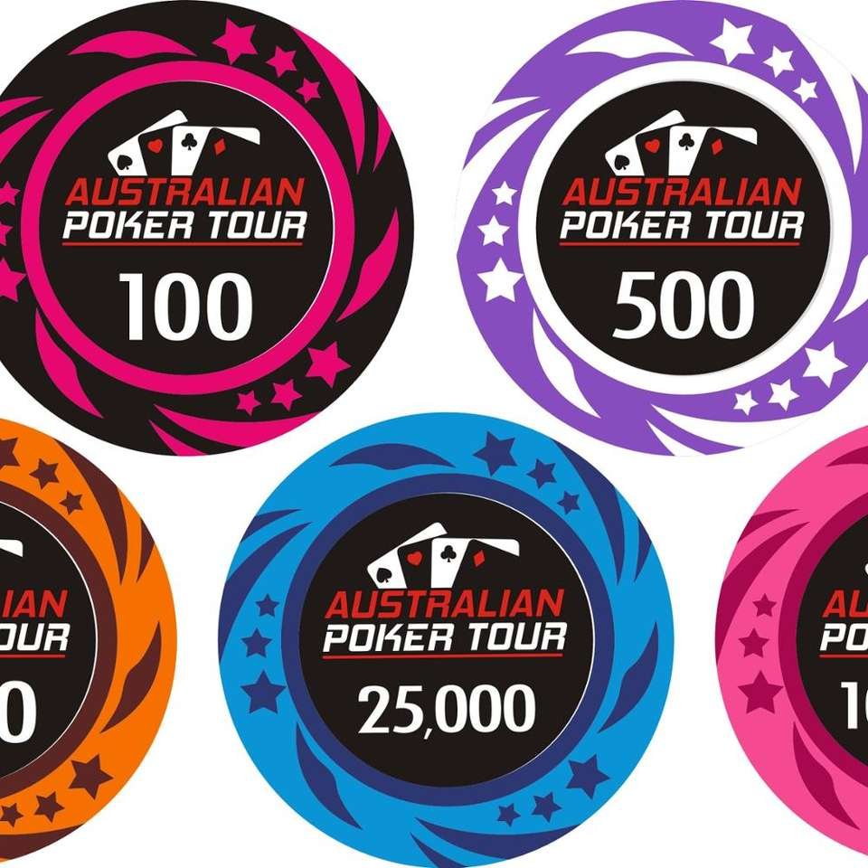 Casino quality clay poker chip with customised colour and logo in lay 14 gm casino chip
