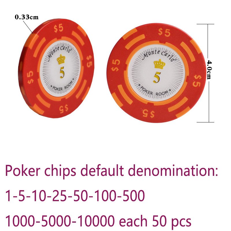 dollar design custom various colors with aluminum suitcase casino 300 500 1000 pcs clay poker chips set