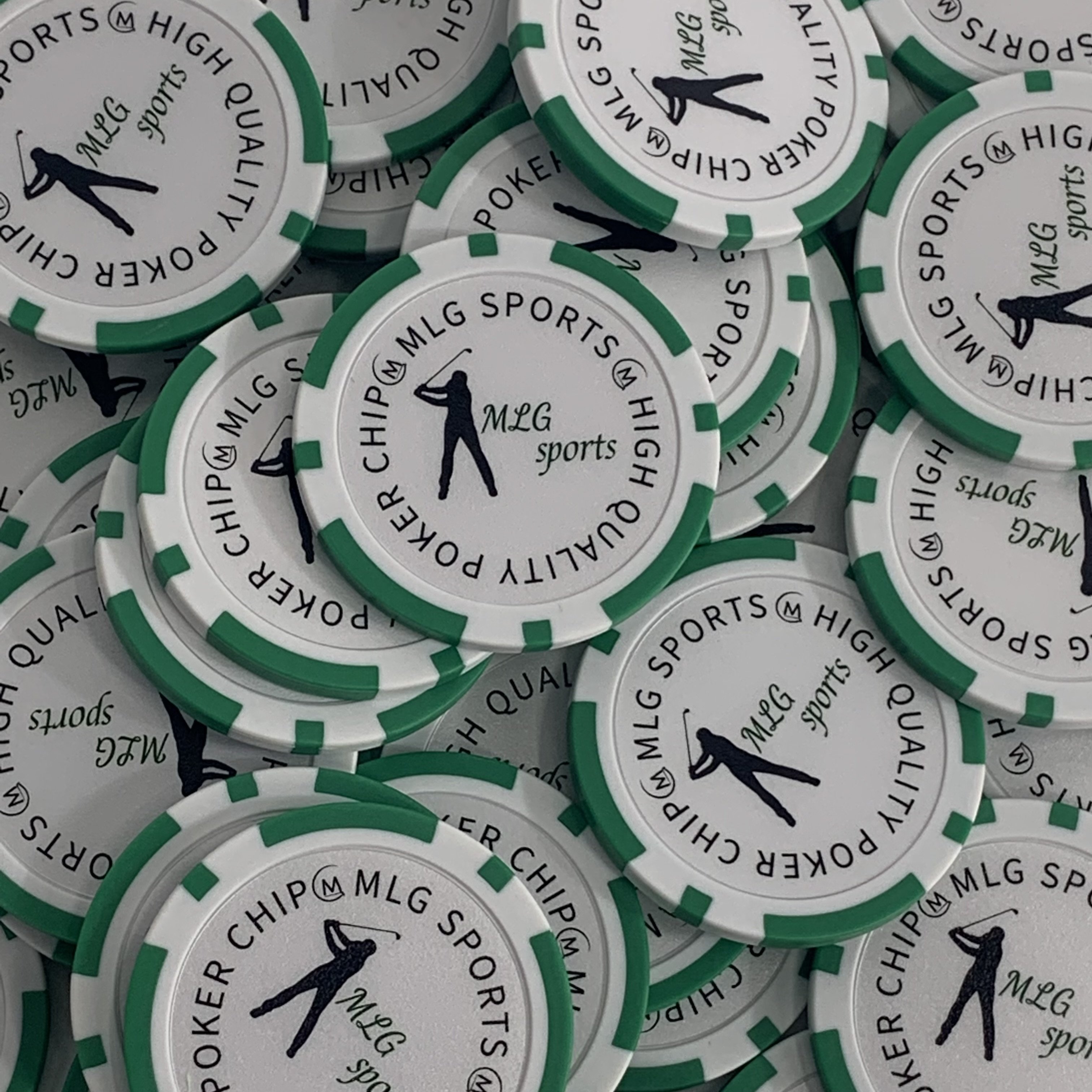 ABS Material Poker Chip Golf Ball Markers