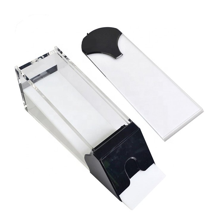 wholesale 8 deck clear Acrylic playing card dispenser Acrylic poker dealer shoe