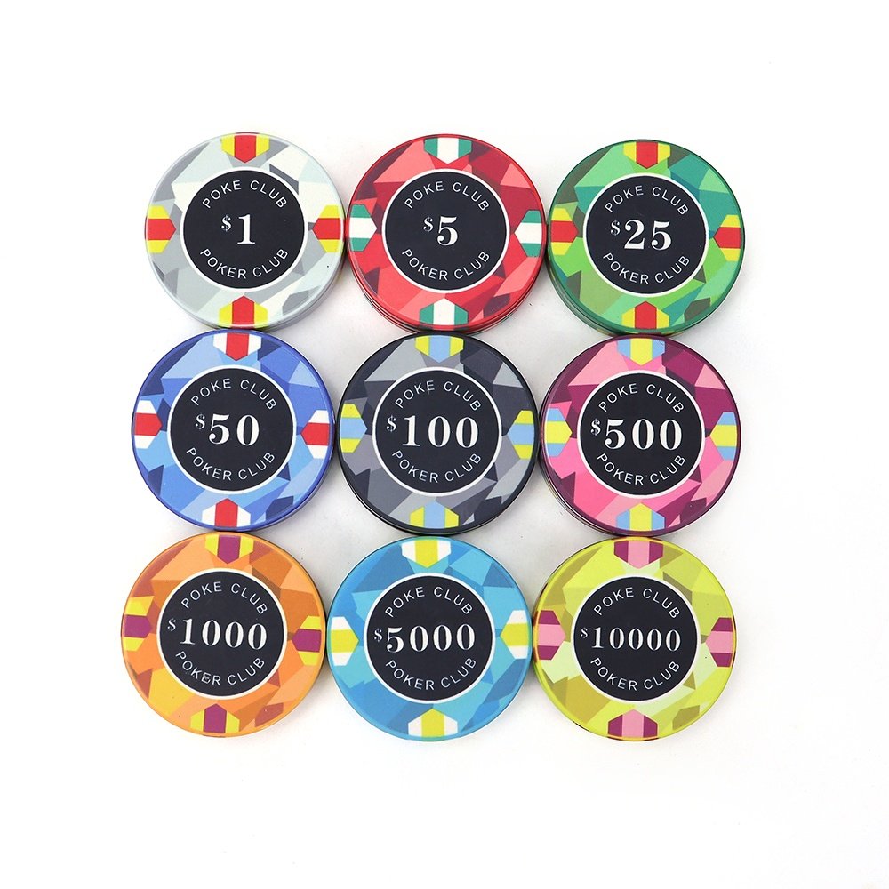 Free design and sample 10g ceramic poker chips tournament 39mm custom logo China manufacturers casino poker chips for poker game