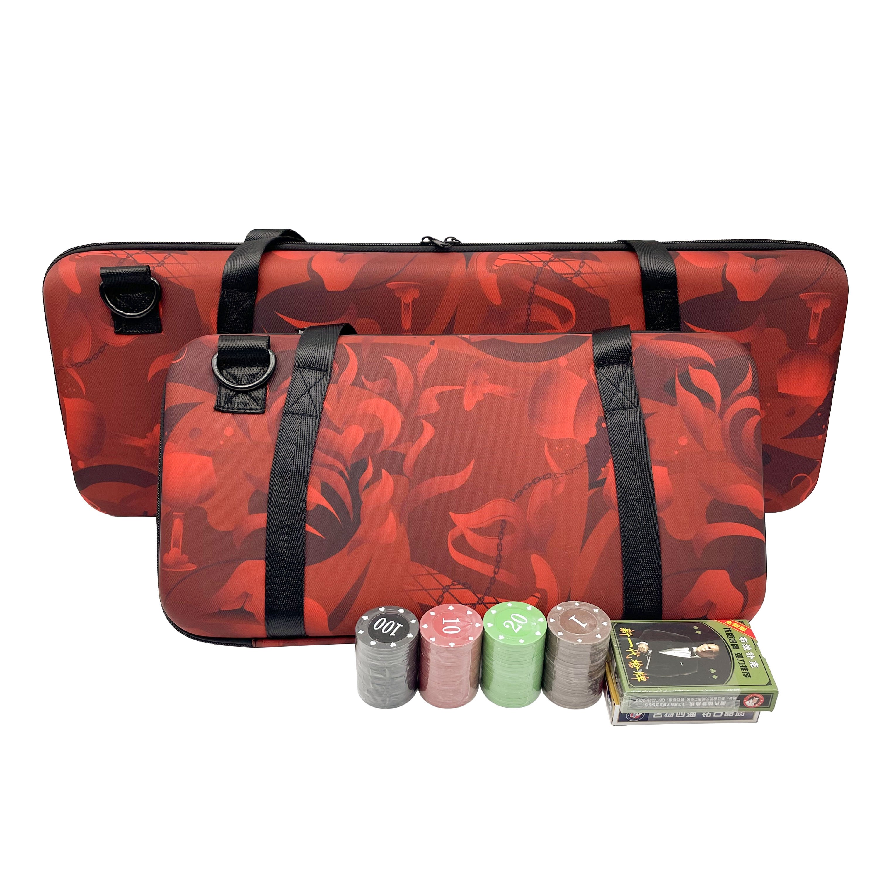 Manufacturer Custom Eva 1000/2000/500/300 Capacity Poker Chip Case Poker Chips Box,Composite Casino Clay Chip Suitcase Carrying