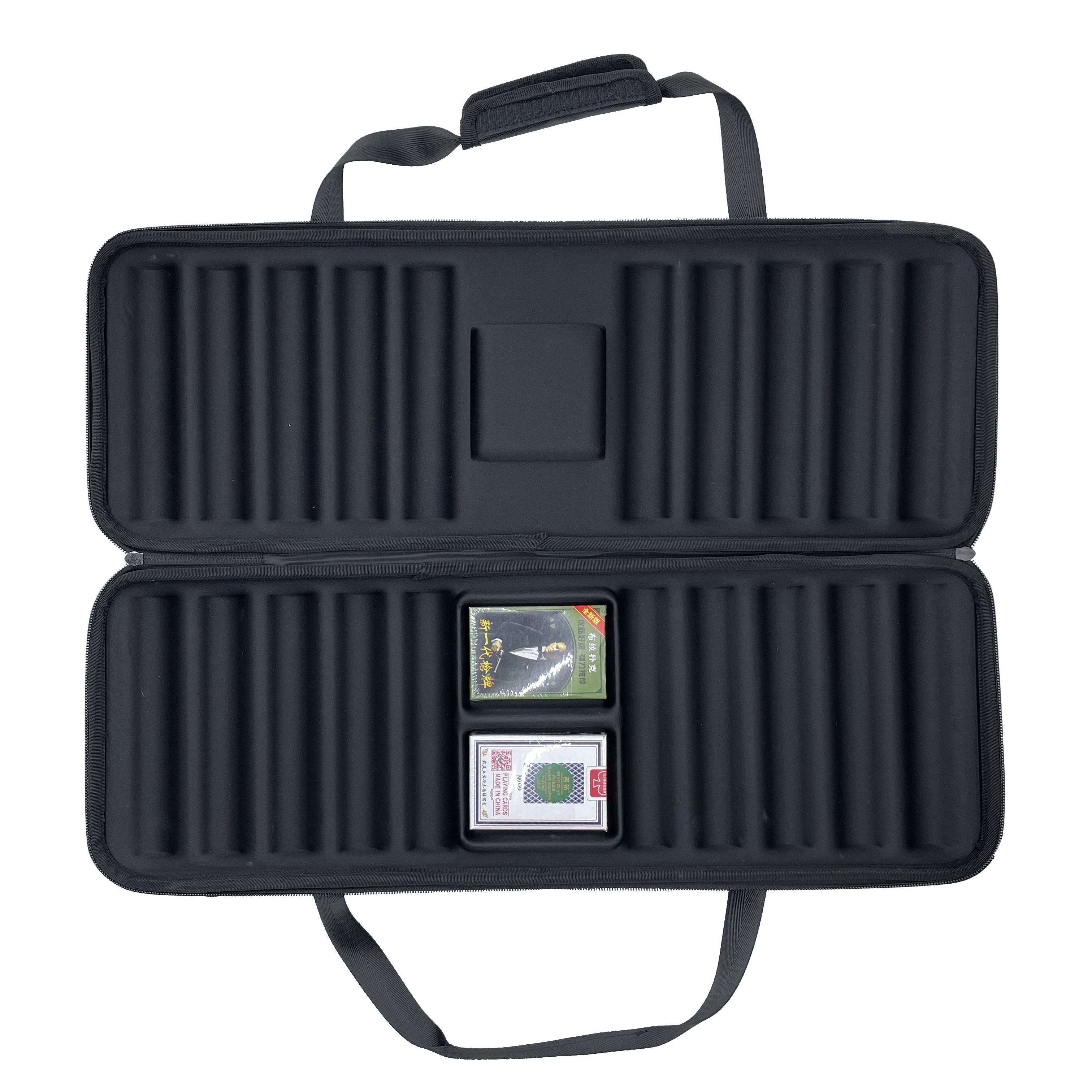 Manufacturer Custom Eva 1000/2000/500/300 Capacity Poker Chip Case Poker Chips Box,Composite Casino Clay Chip Suitcase Carrying