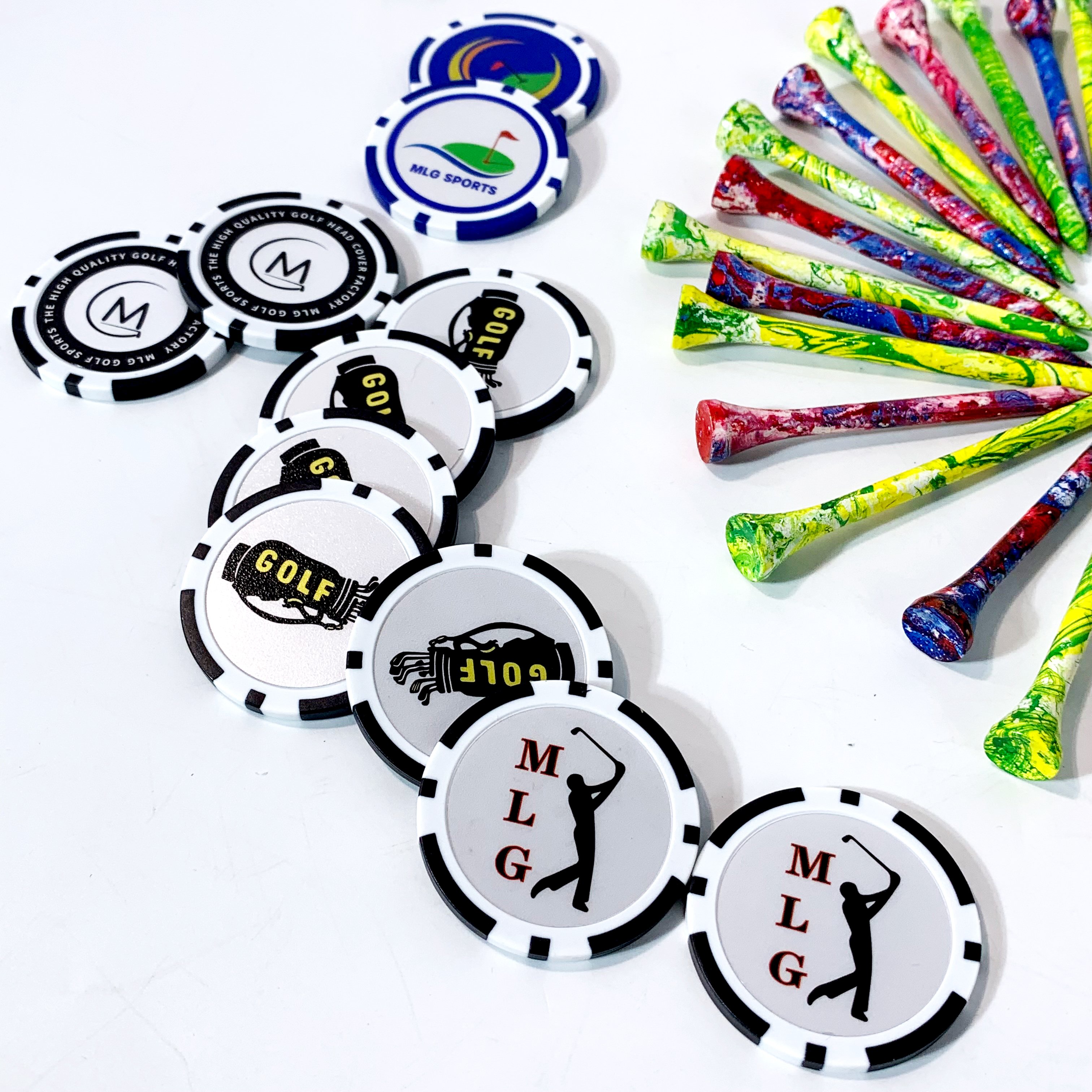 Factory Price Customize Plastic Golf Poker Chip Ball Markers