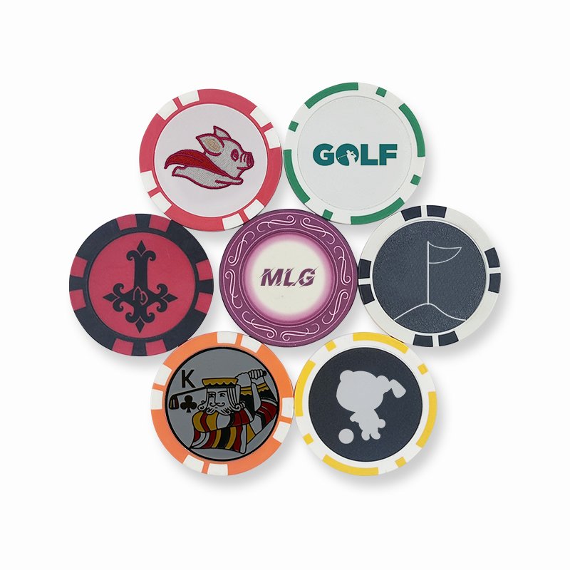 Factory Price Customize Plastic Golf Poker Chip Ball Markers