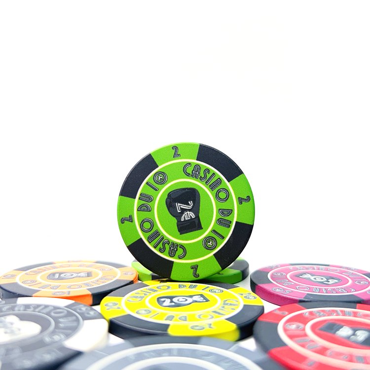 2023 VastGifts Wholesale Customized Logo Top Rated Denomination Printable Ceramic Poker Chips for Games