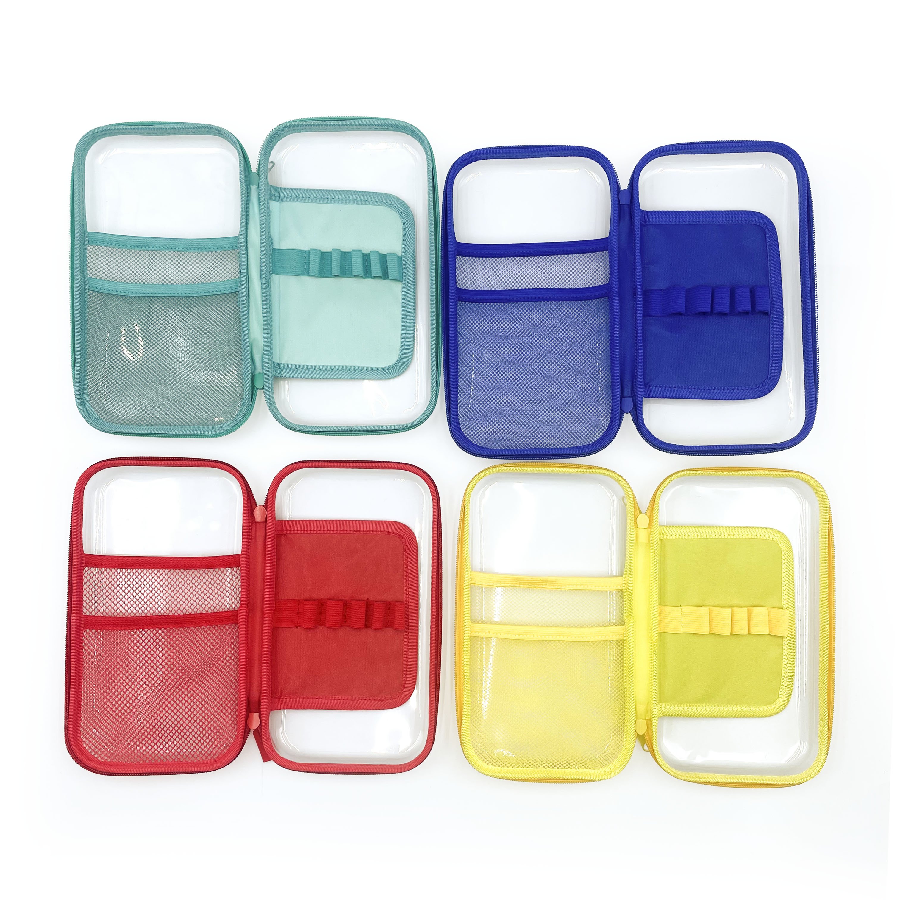 High capacity transparent pencil case for school office Simple pencil case waterproof moisture-proof zipper