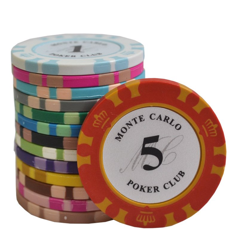 High Quality 40mm Clay Poker Chips ABS Plastic Gambling Chips Casino Entertainment 14g Weight Quality Acrylic PS Materials Gifts