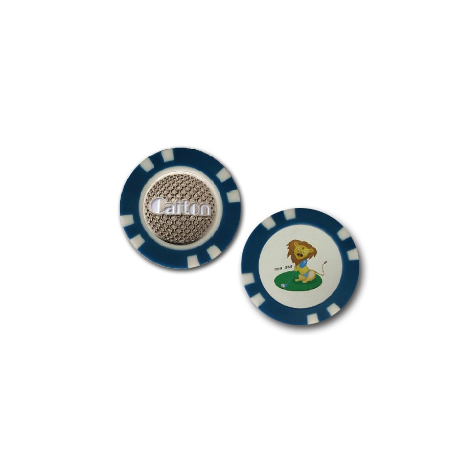 Wholesale Factory Hot Selling Promotional Plastic Golf Ball Markers Custom Logo Printing Abs Poker Chip Casino Chip