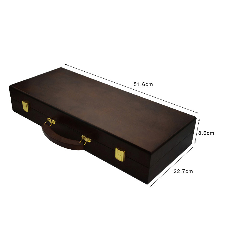 500 pcs Casino Poker Chips Set With Wooden Case