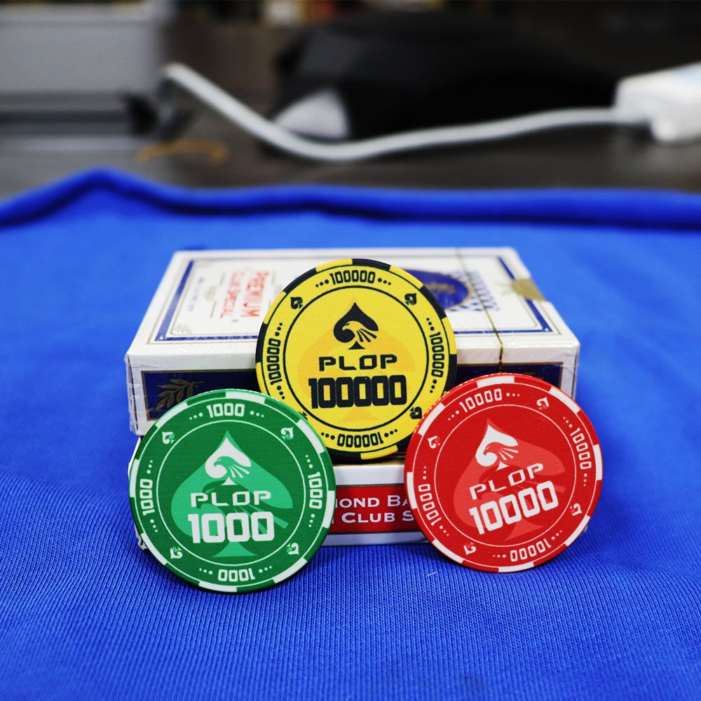 Custom 11.5gm 1000 Bulk Poker Chips Blank Non-denominated Poker Chips FOR Custom Cash Games