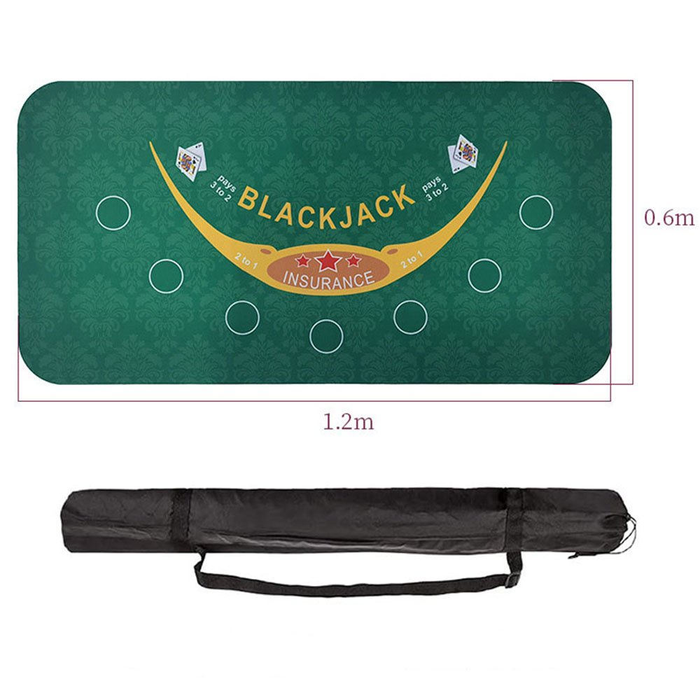 Rubber Custom Purple 180 Card Game Casino Table Layout Top Matts Felt Speed Cloth Carpet Play Texas Hold'em Poker Mat With Bag