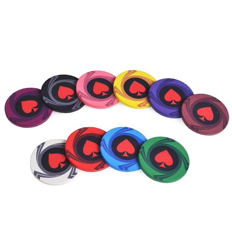 Boite a jetons en acrylique jeu de jetons de poker qualite casino avec accessoires Ceramic chips set
