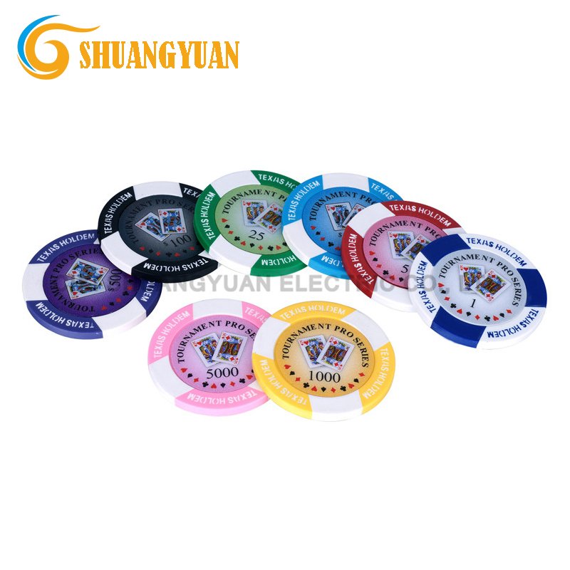 11.5g Texas Hold em Tournament Pro Series Poker Chip With Custom Sticker