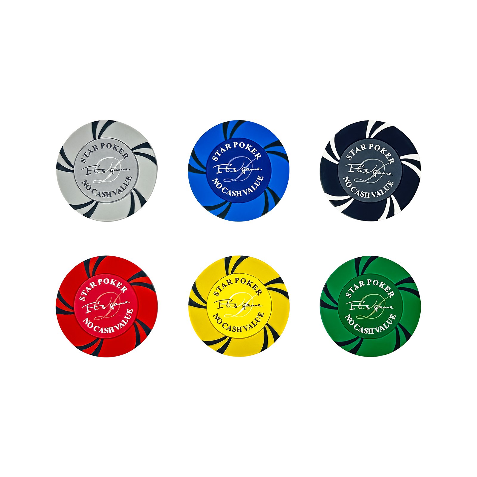 New Design Poker Token Custom Sticker Various Clay Poker Chips for choose