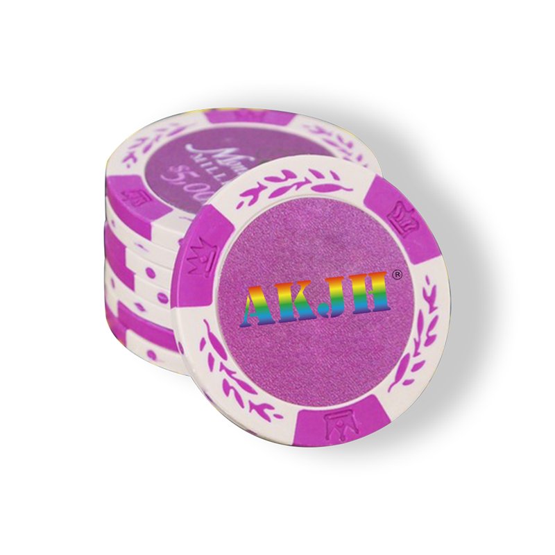Custom Design Golf Poker Chip Ball Marker Printable Blank Poker Chips Plastic ABS Golf Ball Markers