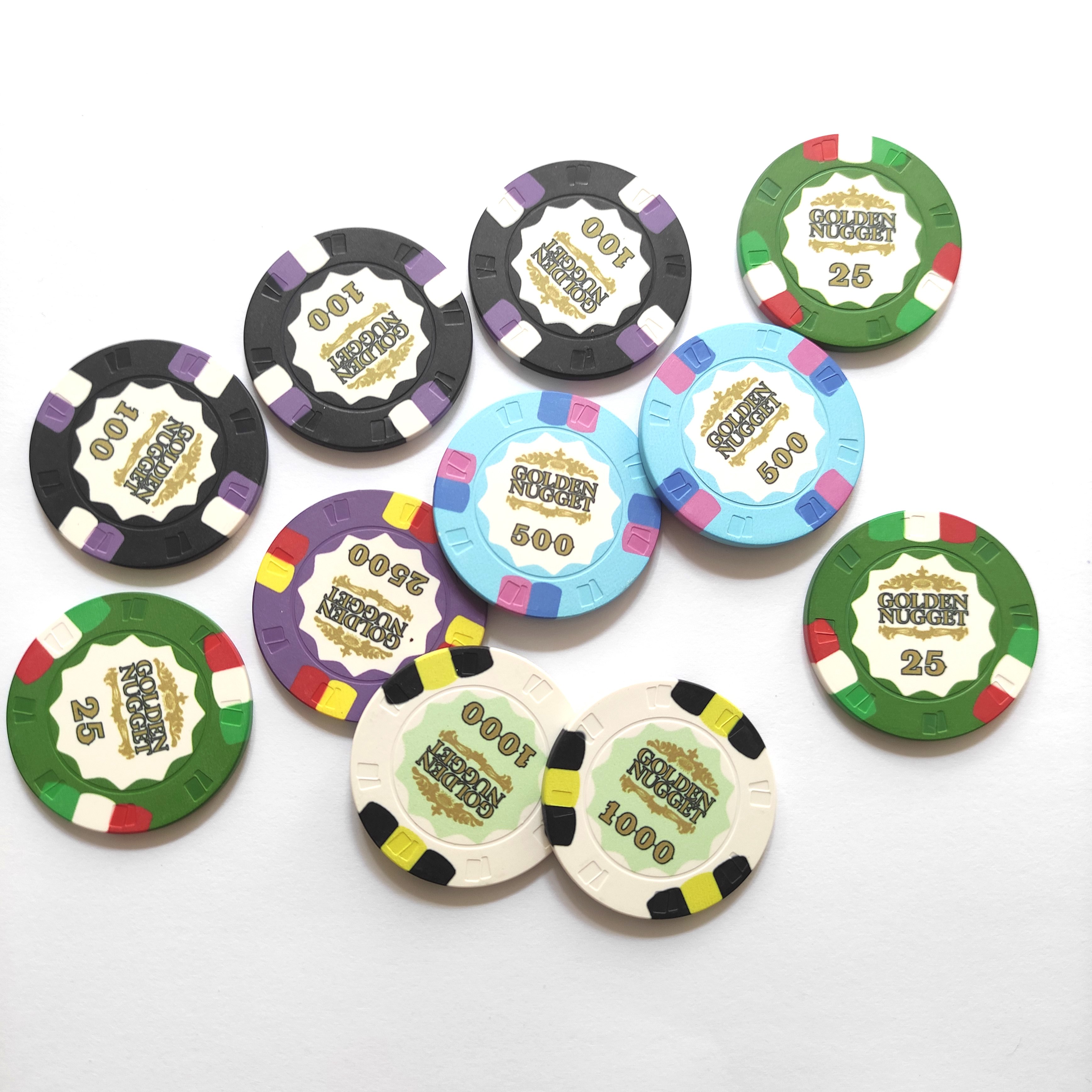 EPT poker chips,10g Casino Ceramic Poker Chips with cards or without cards pattern
