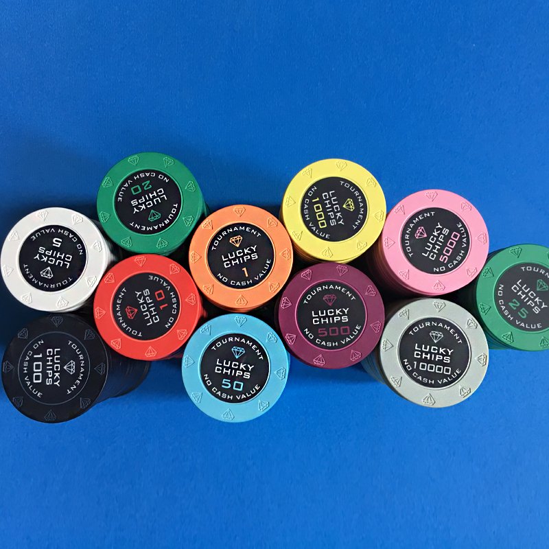 EPT poker chips,10g Casino Ceramic Poker Chips with cards or without cards pattern