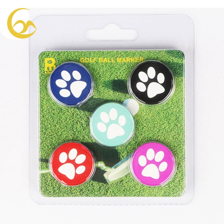 Excellent printing effect blank white UV print ball marker golf