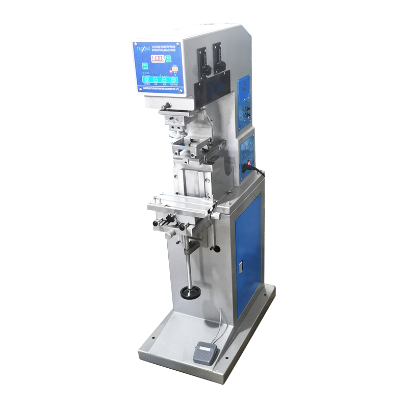 Semi-automatic one station dual color remote control board printing semi-automatic Rotary table machine for two colour