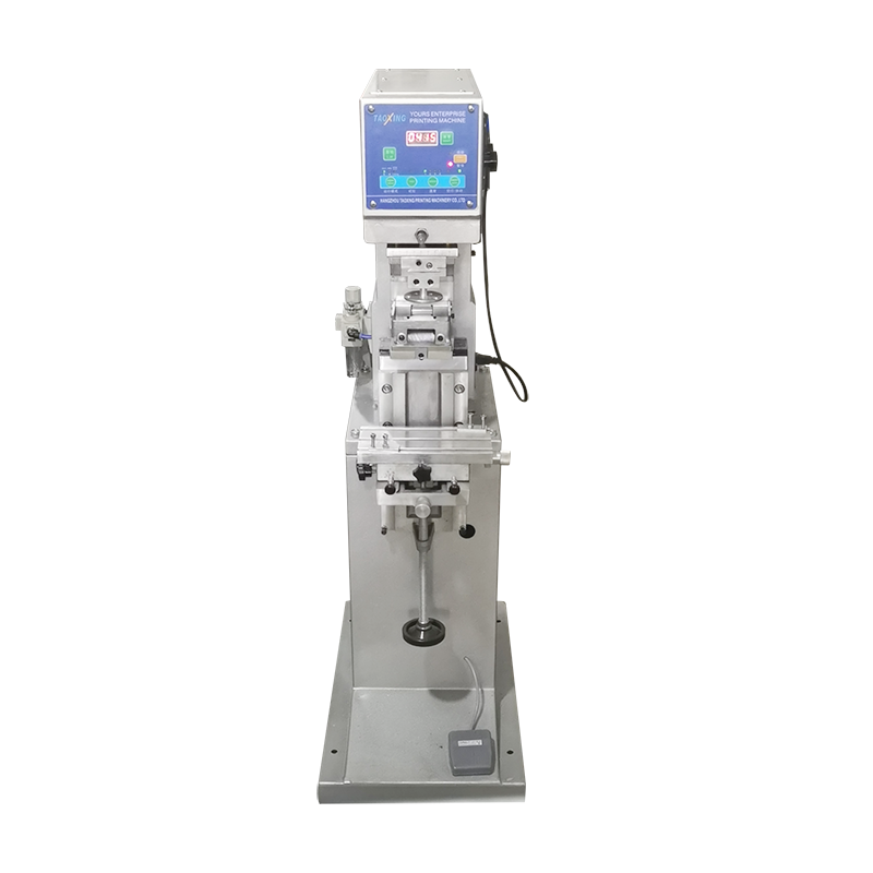 Semi-automatic one station dual color remote control board printing semi-automatic Rotary table machine for two colour