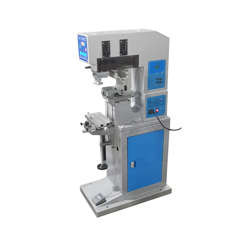 Semi-automatic one station dual color remote control board printing semi-automatic Rotary table machine for two colour