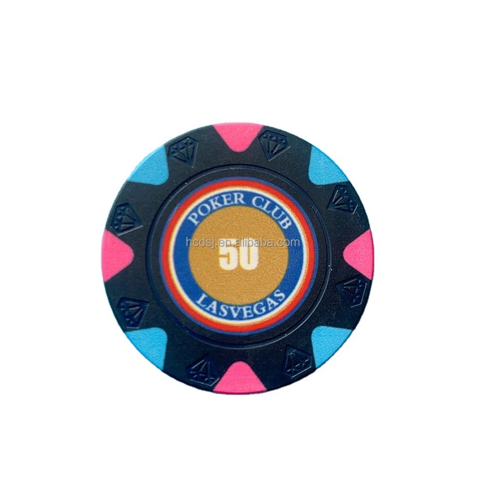 Wholesale professional casino 39mm cheap ceramic poker chips coin10g factory supply cutstom logo for gambling games diamond chip