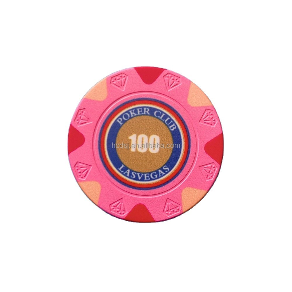 Wholesale professional casino 39mm cheap ceramic poker chips coin10g factory supply cutstom logo for gambling games diamond chip