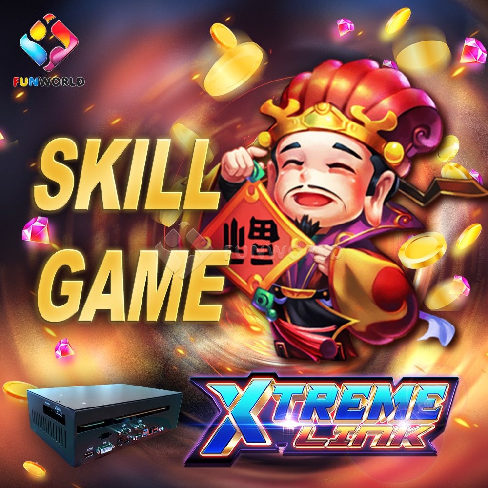 High Quality Xtreme Link 5 In 1 Fish Game Table Coin Operated Games Vertical Skill Game