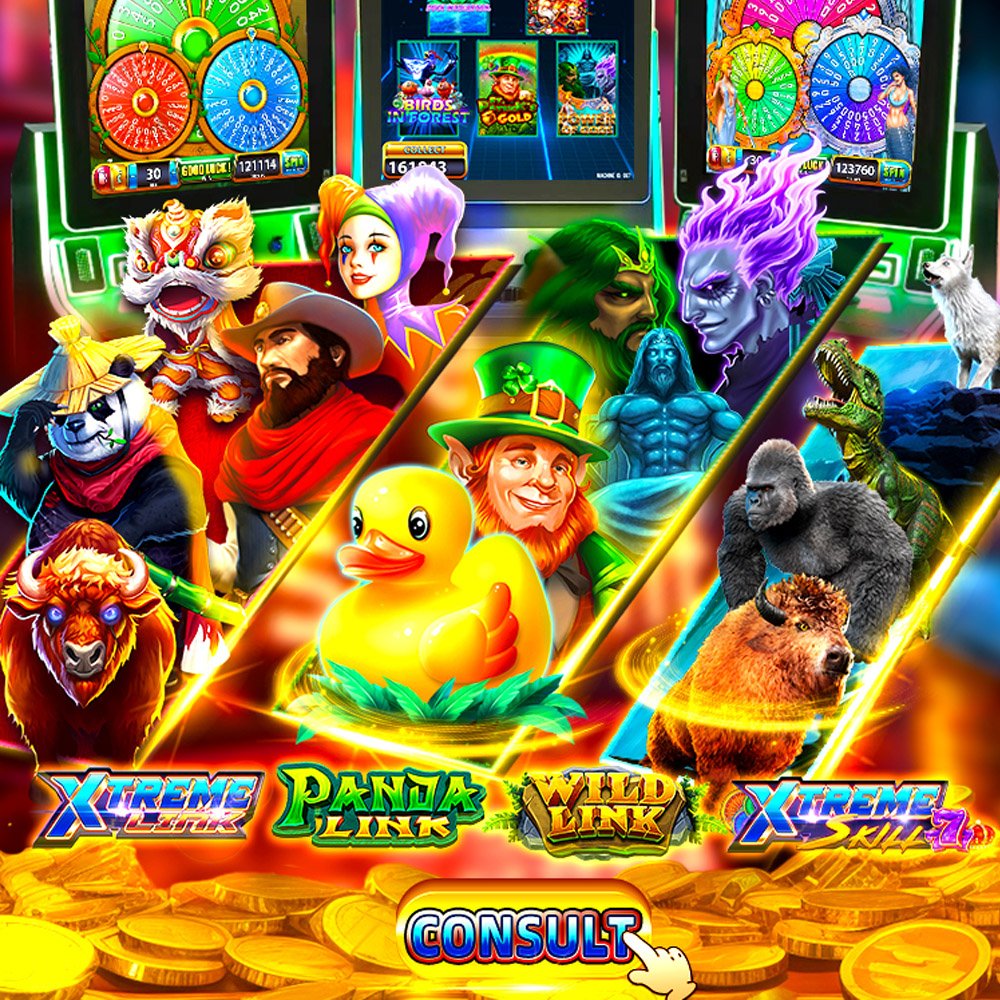 High Quality Xtreme Link 5 In 1 Fish Game Table Coin Operated Games Vertical Skill Game