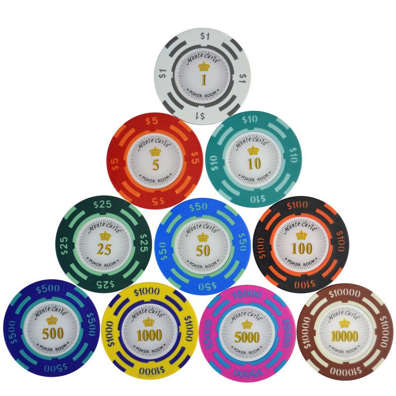 Clay Classic Casino custom various colors poker Chips Texas poker chips set with aluminum suitcase