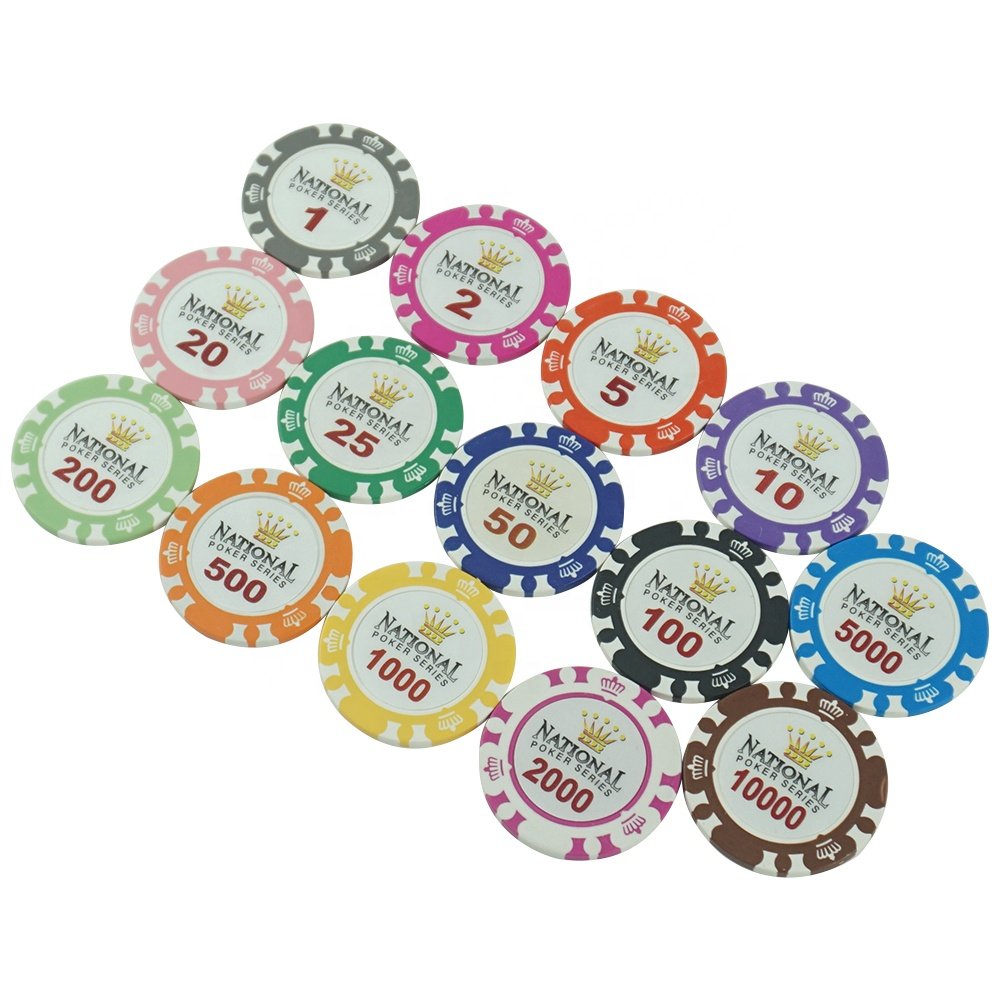 Poker Chips 14g With Various Designs and Colors Premium Two-tone Poker Clay Material Chip Set Wholesale