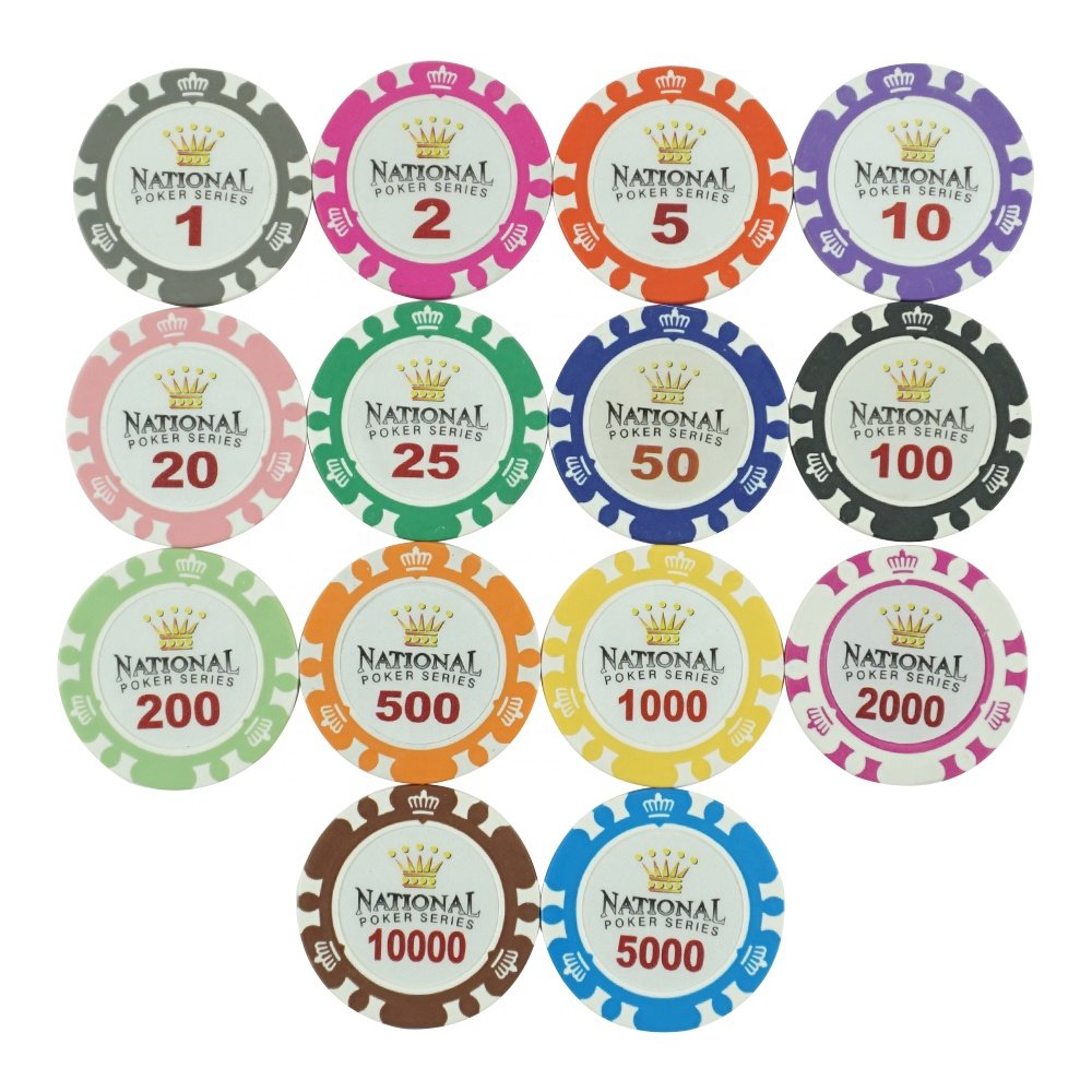Poker Chips 14g With Various Designs and Colors Premium Two-tone Poker Clay Material Chip Set Wholesale