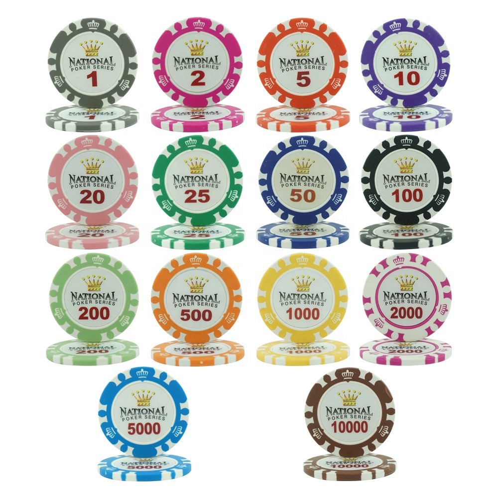Poker Chips 14g With Various Designs and Colors Premium Two-tone Poker Clay Material Chip Set Wholesale