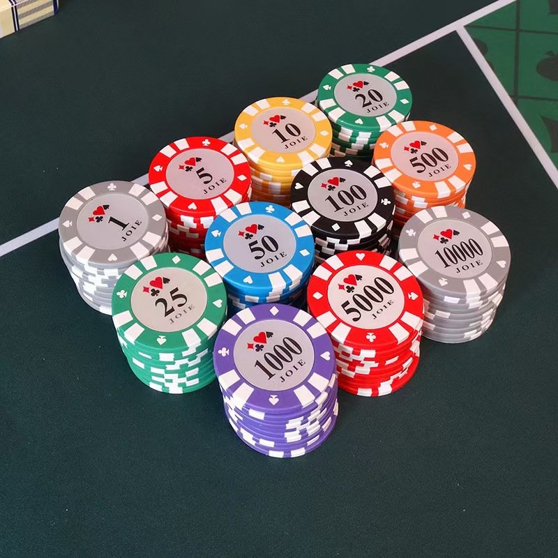 High-Strength Texas Casino Poker Chips 14g Clay Composite Material with Iron Sheets 39mm Diameter Durable and Undeformable
