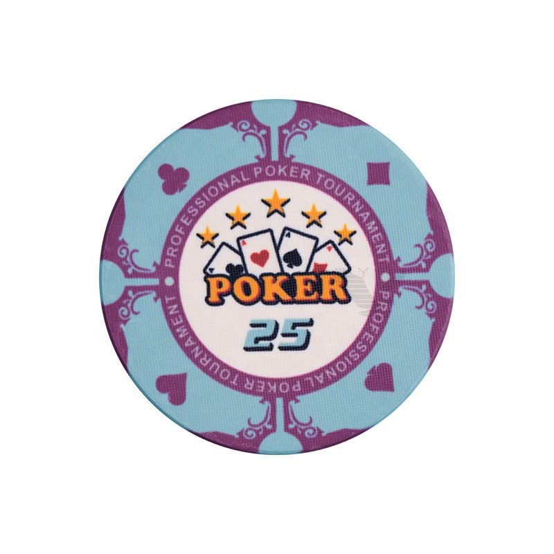 YH Big Discount New Arrival Mix Color 39mm Ceramics Poker Chips Gaming EPT Poker Chips Set With Aluminum Box