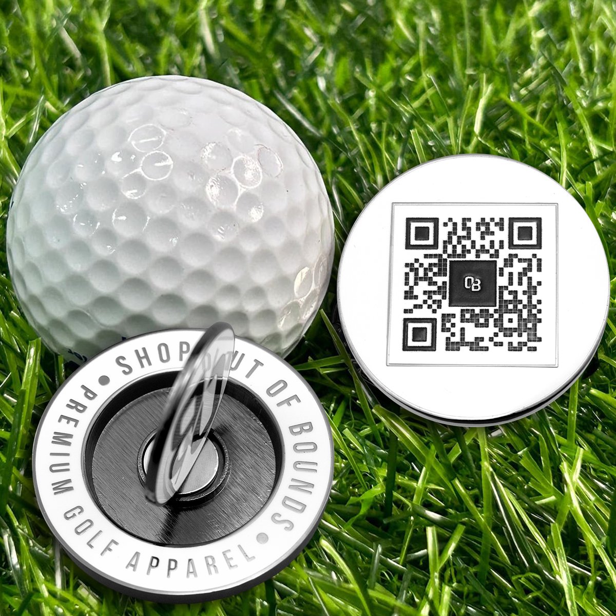Metal Poker Chip challenge coin golf ball marker with Scorecard