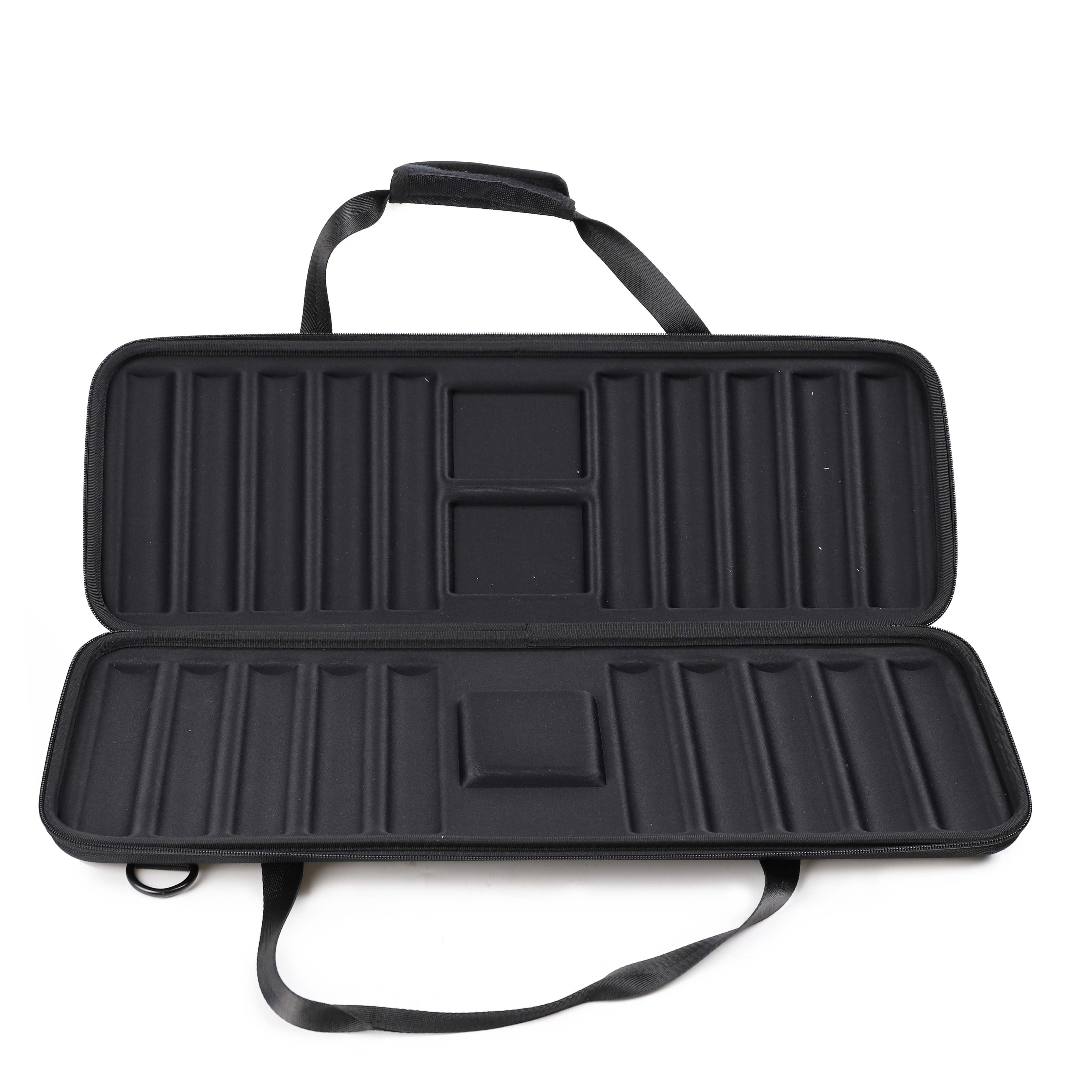 SHBC Black EVA Customized Poker Chip Carrier Storage Box Case